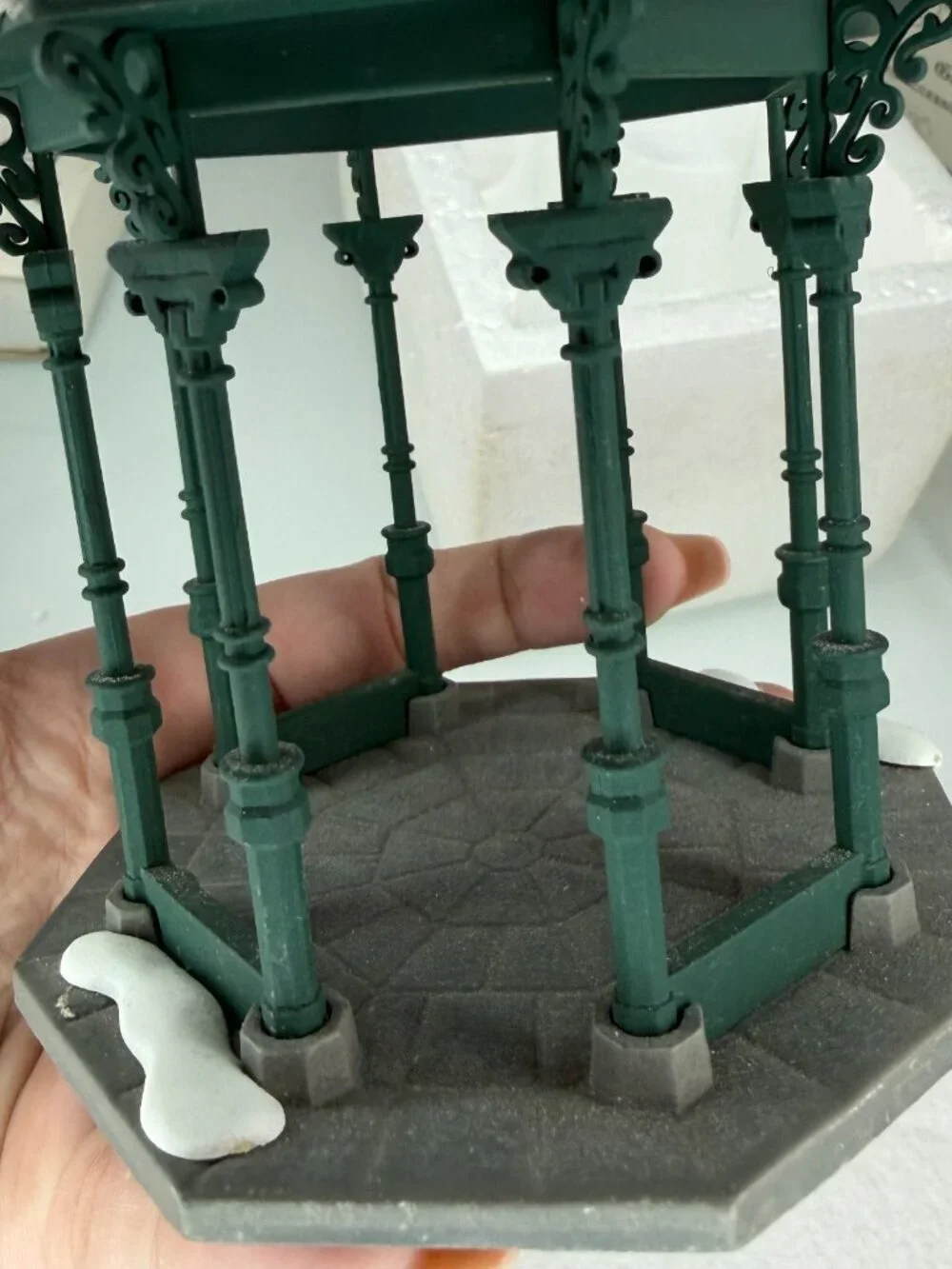 Dept. 56 Village Wrought Iron Gate, Fence, and Fence Extensions plus Gazebo
